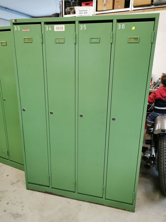 Industrie Garderobenschrank Spint Metall Blech Werkstatt (Gebraucht) in ...