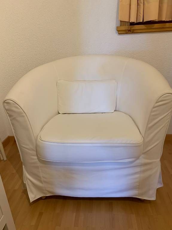 Ikea Fauteuils: Fauteuil tissu blanc – D'occasion à Eysins par cathry-9