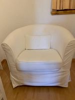 Fauteuil tissu blanc