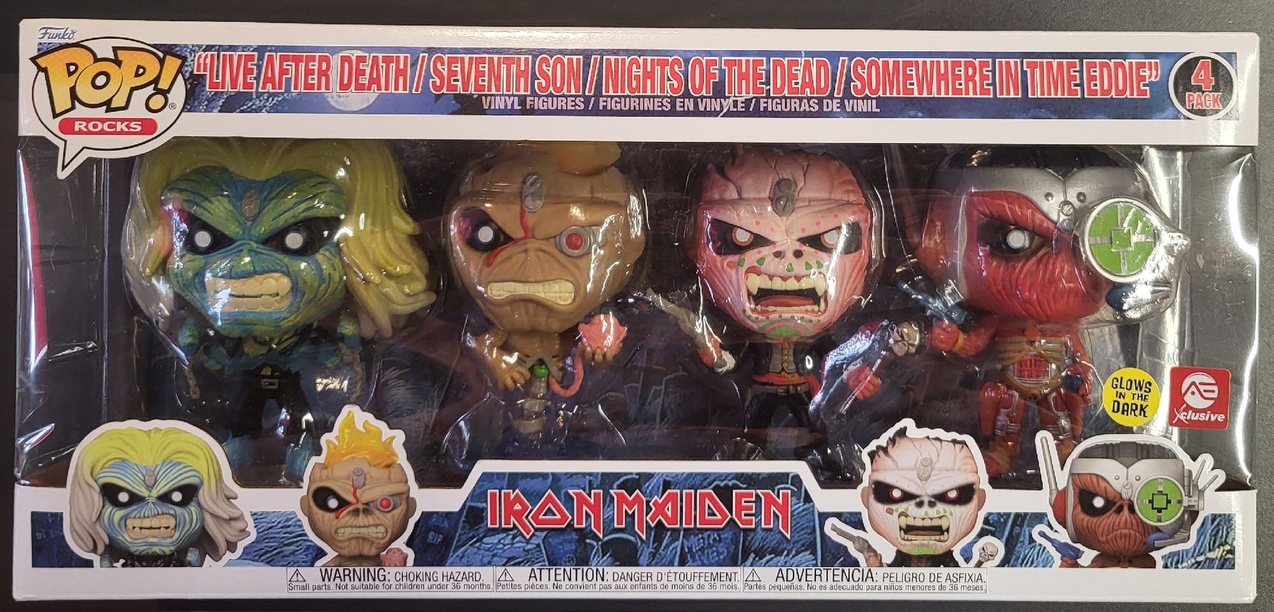 Funko Figuren: Funko Pop Rocks  Iron Maiden GITD  4pack – Neu (gemäss Beschreibung) aus Montet (Glâne) von KOADA