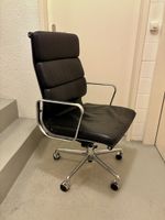 Bürostuhl Vitra EA 219 Leder schwarz gebraucht mit Mängel