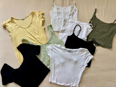 Damen Oberteile 8er Set, Tops und T-Shirt, Grösse S