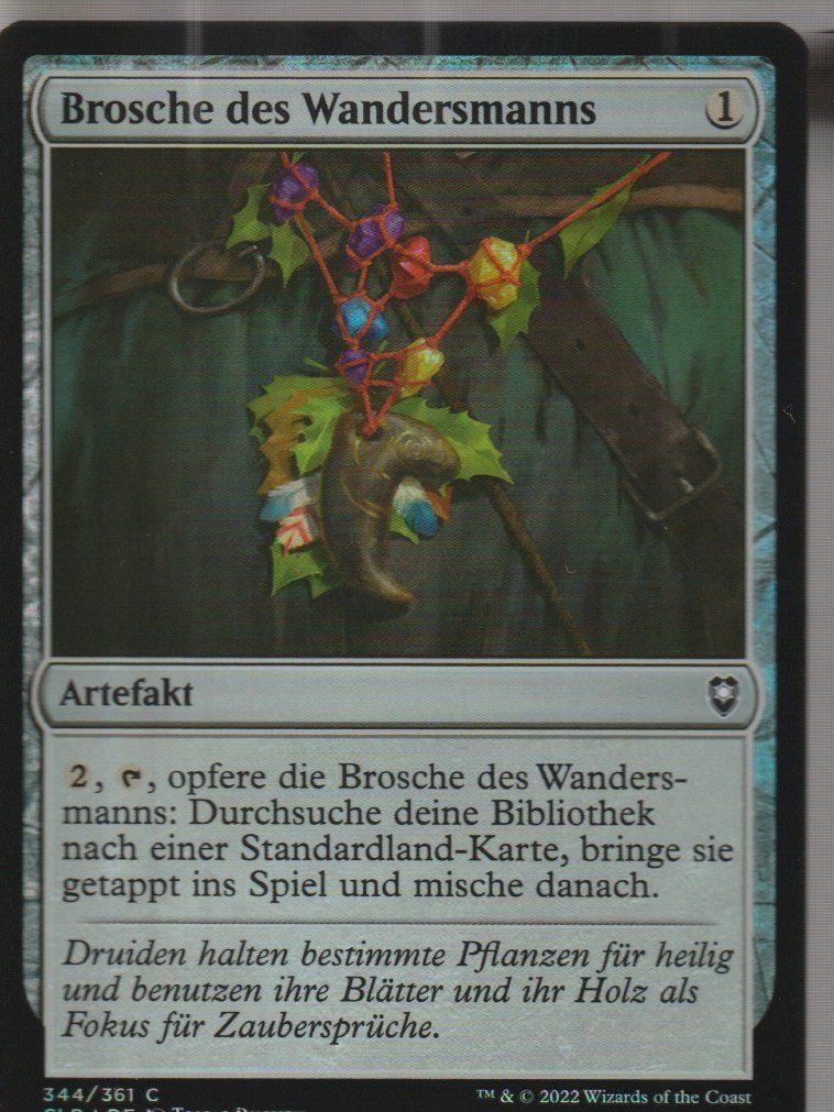Magic The Gathering Sammelbilder & Trading cards: TCG Magic The Gathering MTG CLB 344 FOIL Brosche des Wanders – Neu (gemäss Beschreibung) aus Vezia von Aquarius_Age