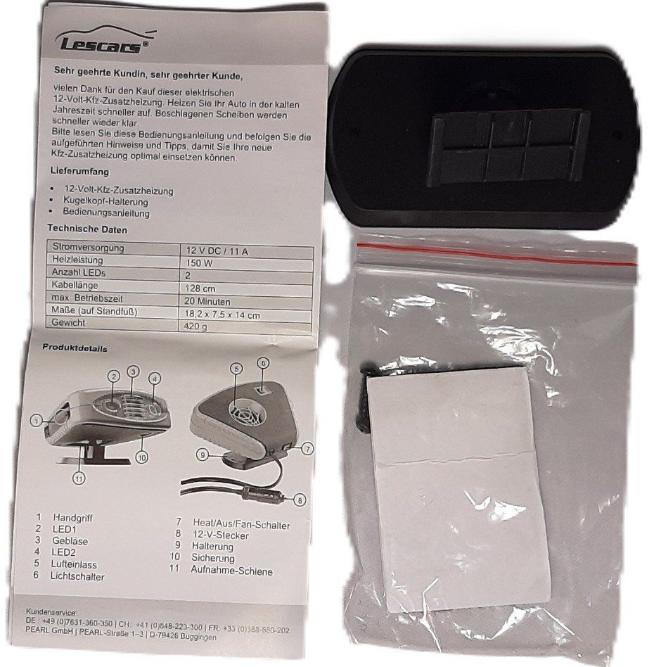 Heizgeräte: Auto Heizlüfter 12 Volt – Neu (gemäss Beschreibung) aus Inwil von embko 1