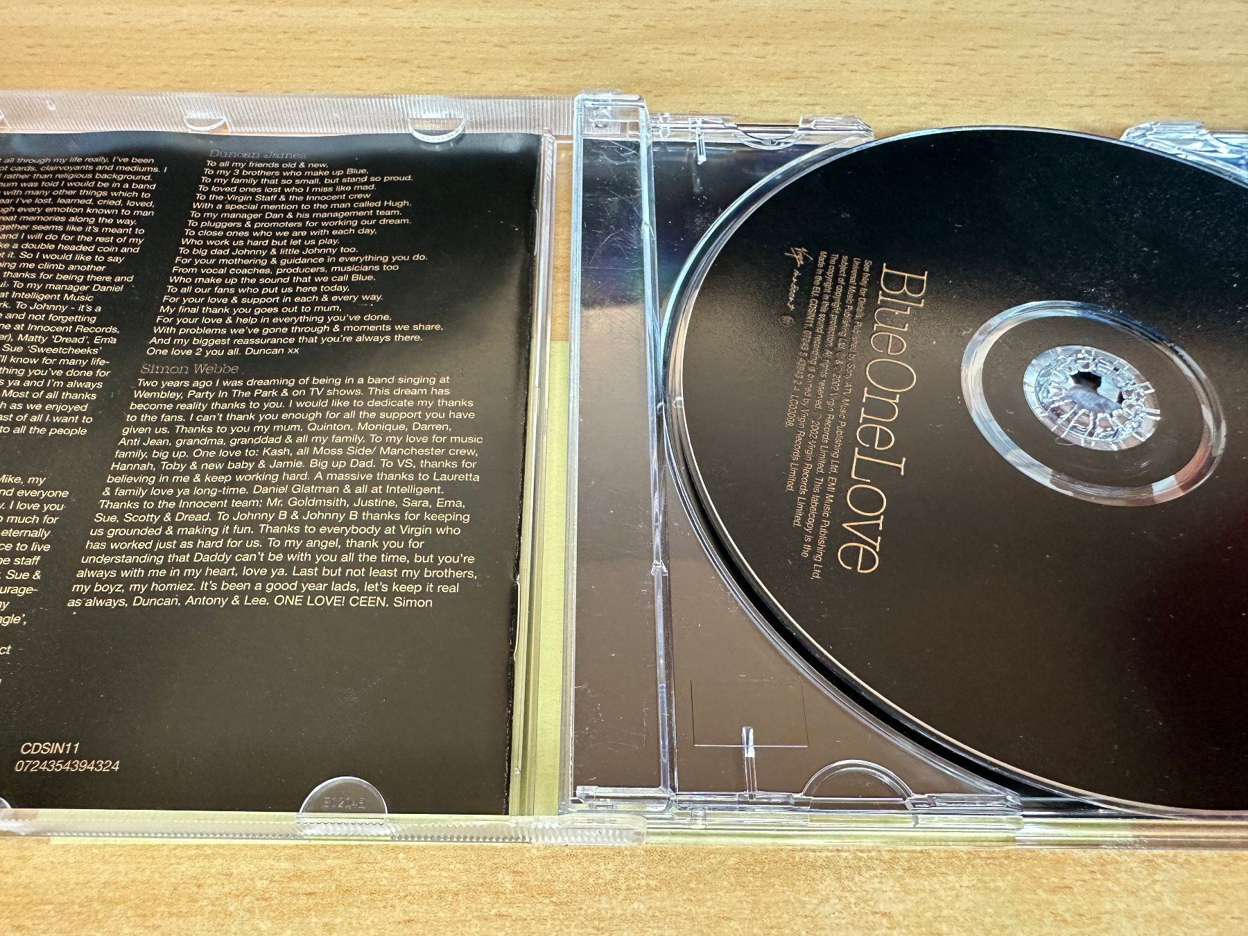 CD: Blue – One Love – Usato da Rikon im Tösstal venduto da Alpenmutz 2