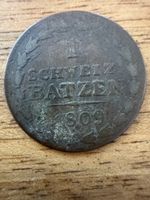 Münz 1 Batzen Thurgau 1809 gebraucht