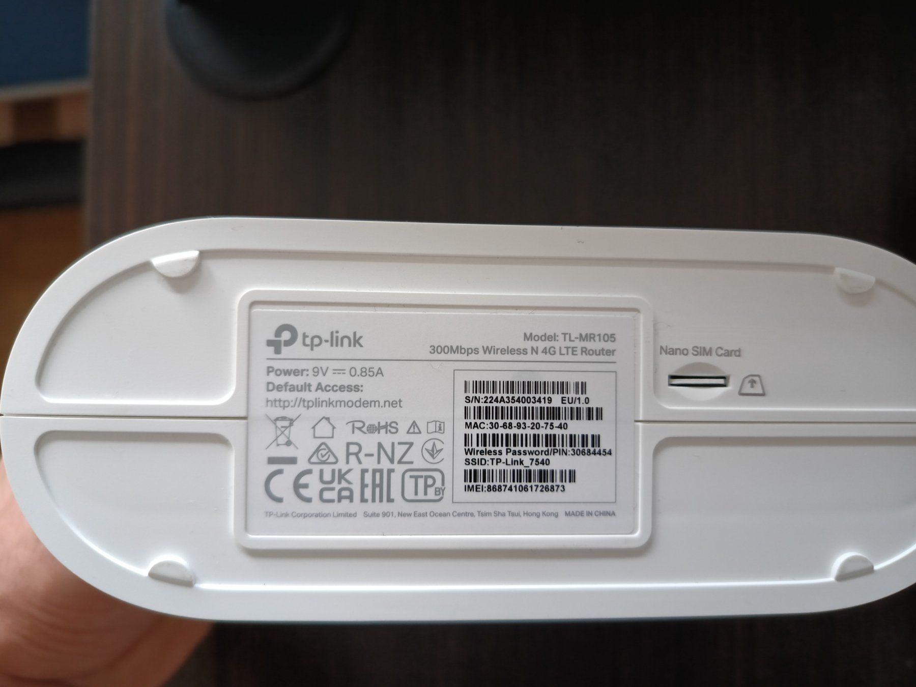 TP-Link Modem & Router: Routeur 4G LTE TP-Link TL-MR105 – Usato da Fribourg venduto da Aous 5