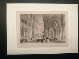 Original Stich THOMAS ALLOM um 1840. Notre Dame Paris. Rar