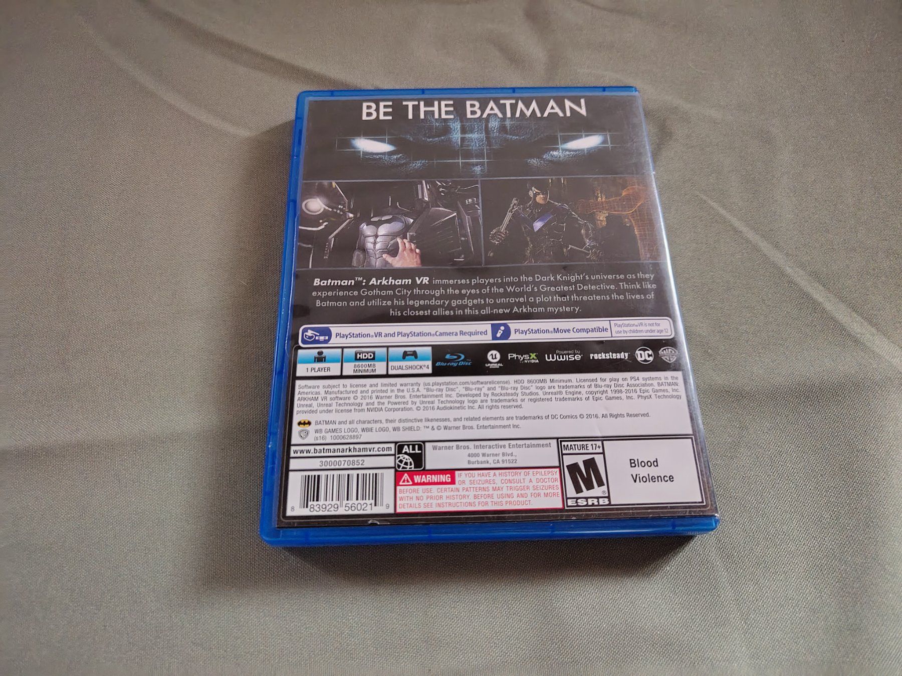 Sony Spiele: Jeu PS4 Batman: Arkham VR – Gebraucht aus Saxon von dan_drn5 3