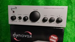 Mini Stereo-Verstärker 2x30Watt DYNAVOX, Neugerät in Silber
