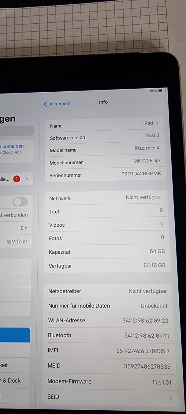 Apple Tablet PC: Ipad mini 4 cellular Wifi 64 gb – Usato da Zürich venduto da Sigana 2