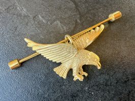 Vintage Anstecknadel Adler mit Schraubverschluss
