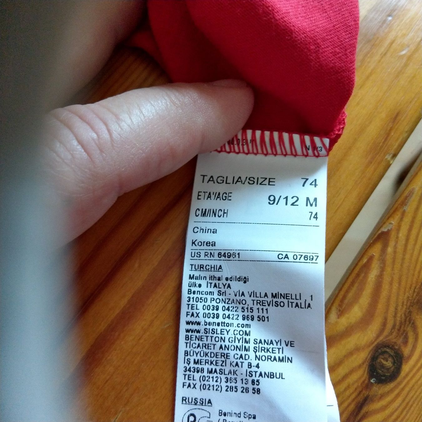 Benetton Hemden, Tops & T-Shirts: Benetton Baby Shirt – Neu (gemäss Beschreibung) aus Maienfeld von Hanswurst64 2