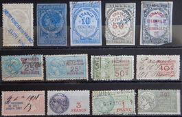 Frankreich Lot mit alten Werten XII