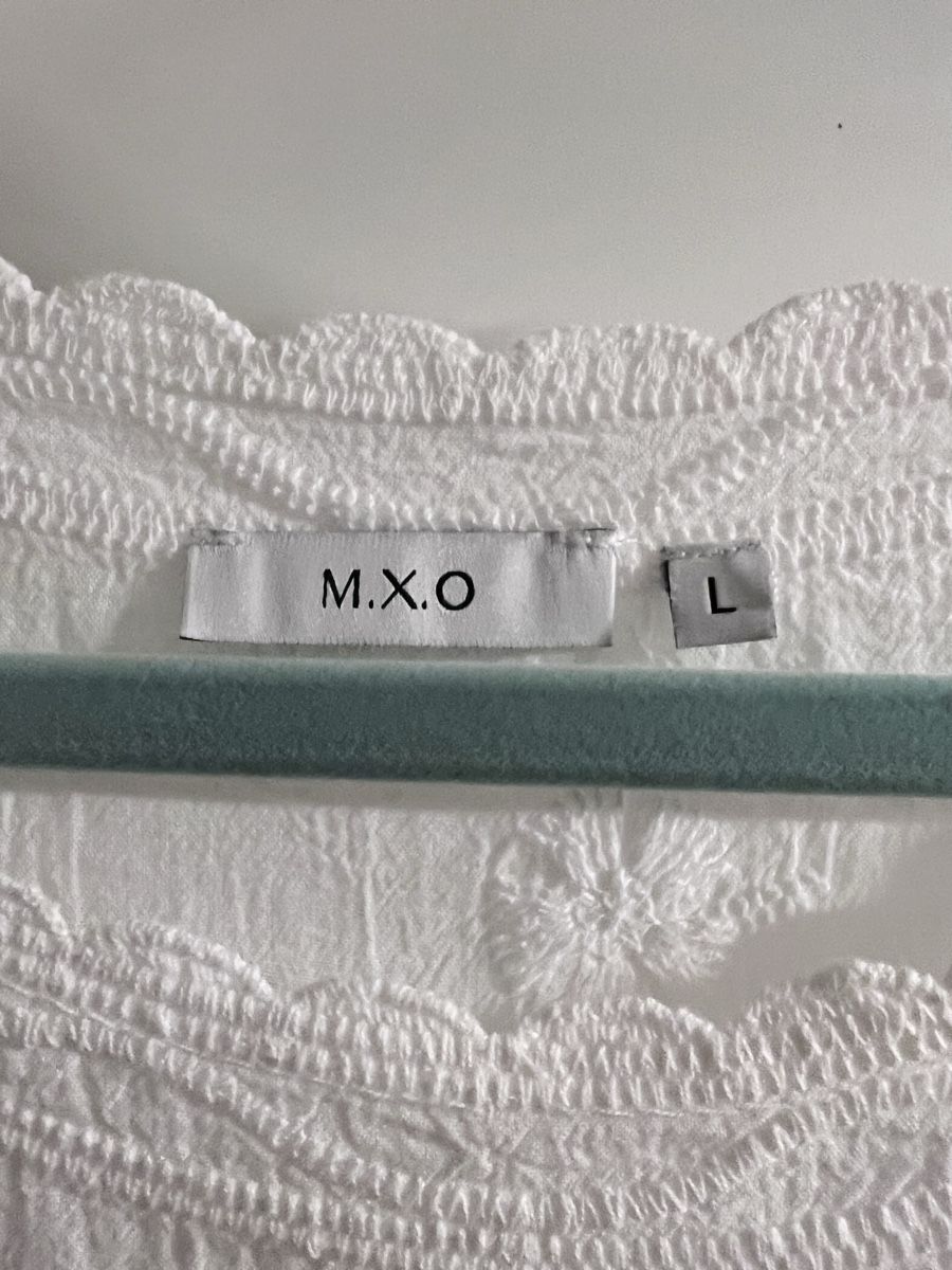 Chemisiers: M.X.O Damen Bluse Weiss Baumwolle Spitze Grösse L – D'occasion à Unterterzen par syllalex 1