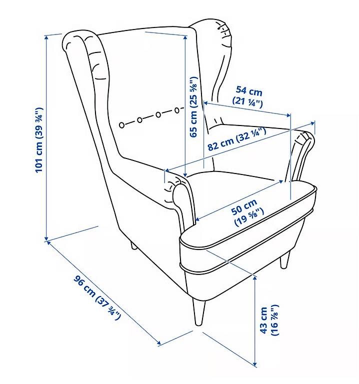 Ikea Sessel: IKEA STRANDMON Ohrensessel inkl. passendem Hocker – Gebraucht aus Bargen BE von YannicFriedli 4