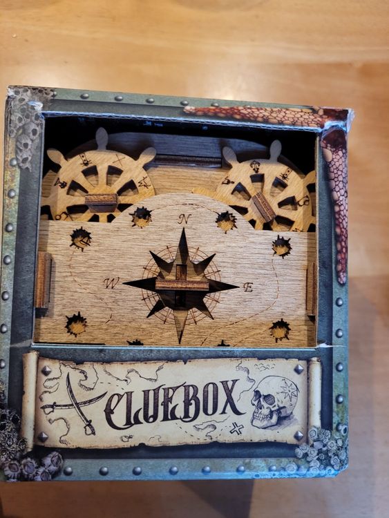 iDventure Cluebox Davy Jones Locker, escape roomspel, vernuftige 3D houten puzzel, raadsel, unieke puzzelspellen, escape box spel voor volwassenen en raadsel box voor kinderen