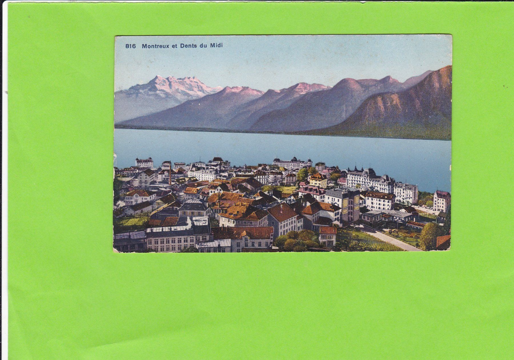 Cartoline postali: Montreux--1924 versendet – Usato da St. Peterzell venduto da neckertal