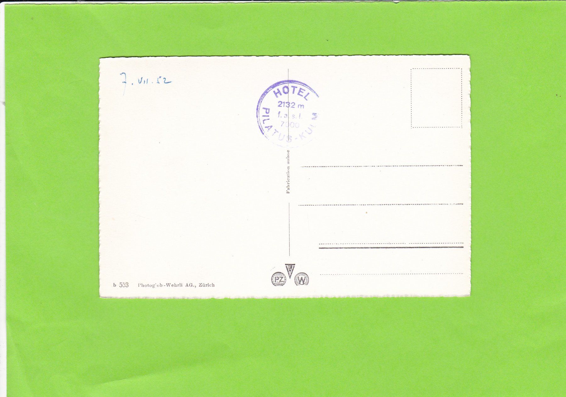 Cartoline postali: Pilatusbahn gegen Titlis – Usato da St. Peterzell venduto da neckertal 1