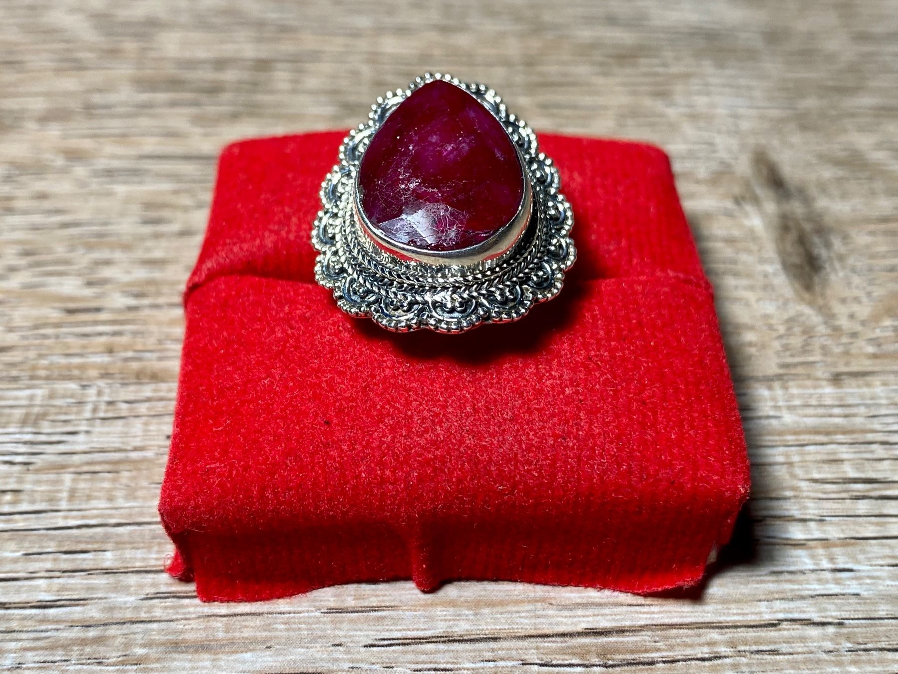 Anelli: Orientalischer Silber 925 Ring mit natürlichem Rubin – Nuovo e nell'imballaggio originale da Laax venduto da Kiki_Kingdom3 5