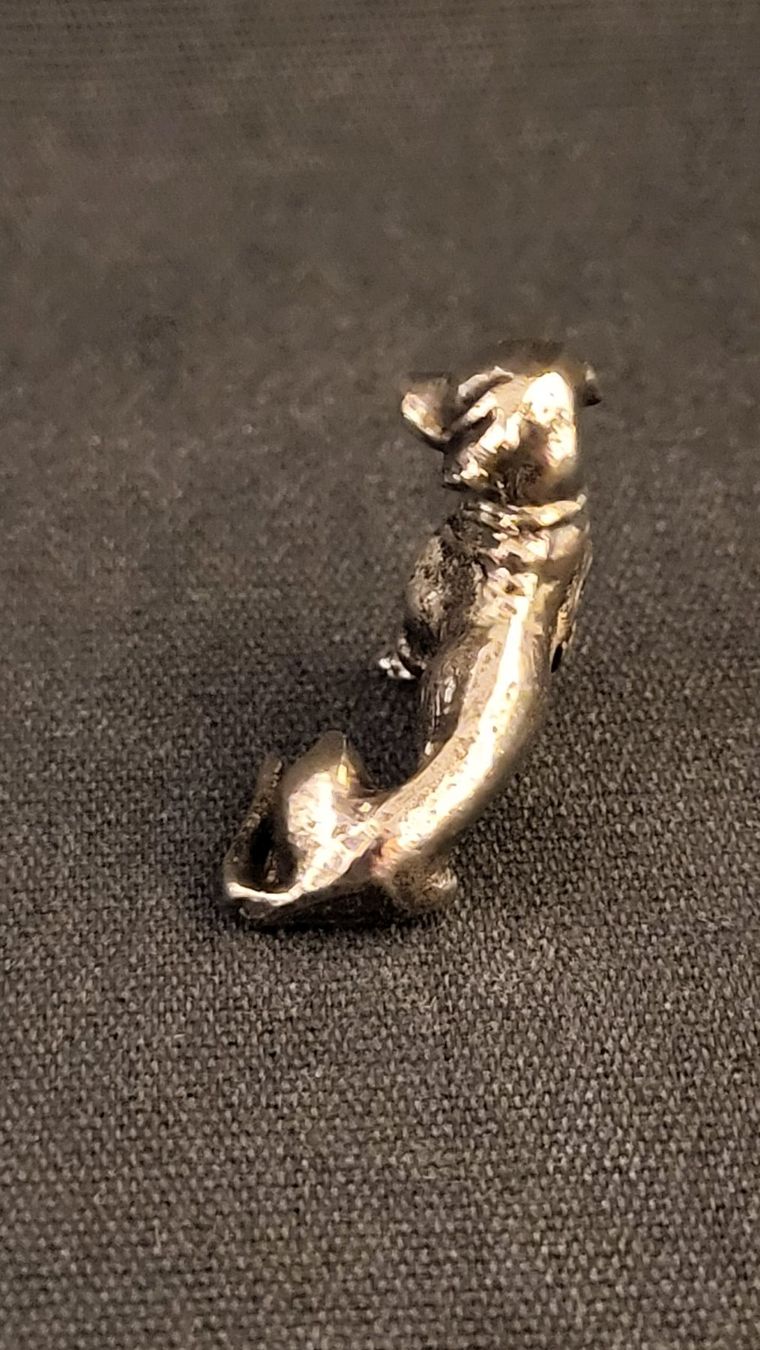 Statuette: Kleiner Metall-Dackel "V" – Usato da Basel venduto da spinne02 3