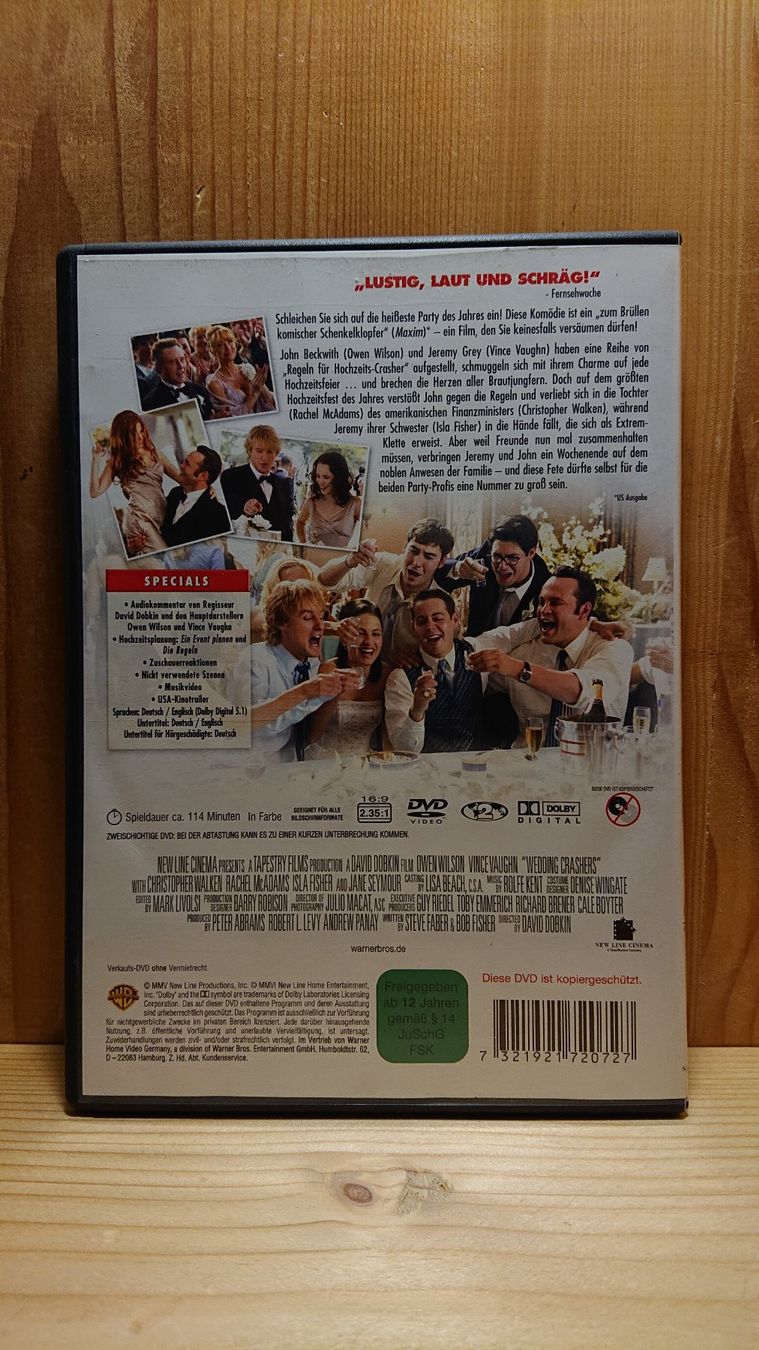 Tutti i DVDs: DIE HOCHZEITS-CRASHER DVD mit Owen Wilson – Usato da Wilderswil venduto da Exebub 1