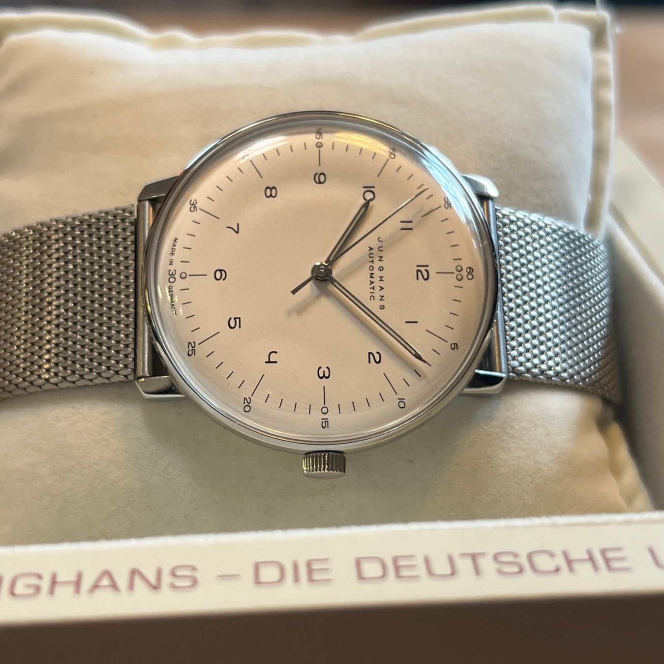 Junghans Uhren: Junghans Max Bill Automatic White Dial Full Set 27/3500 – Gebraucht aus Carouge GE von Watchaser 6
