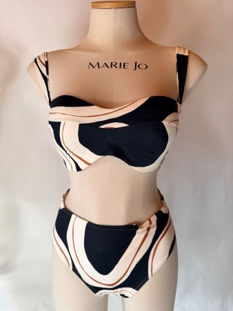 TRIUMPH, Bikini SUMMER ALLURE, Grösse 38E/38, Schwarz/Weiss