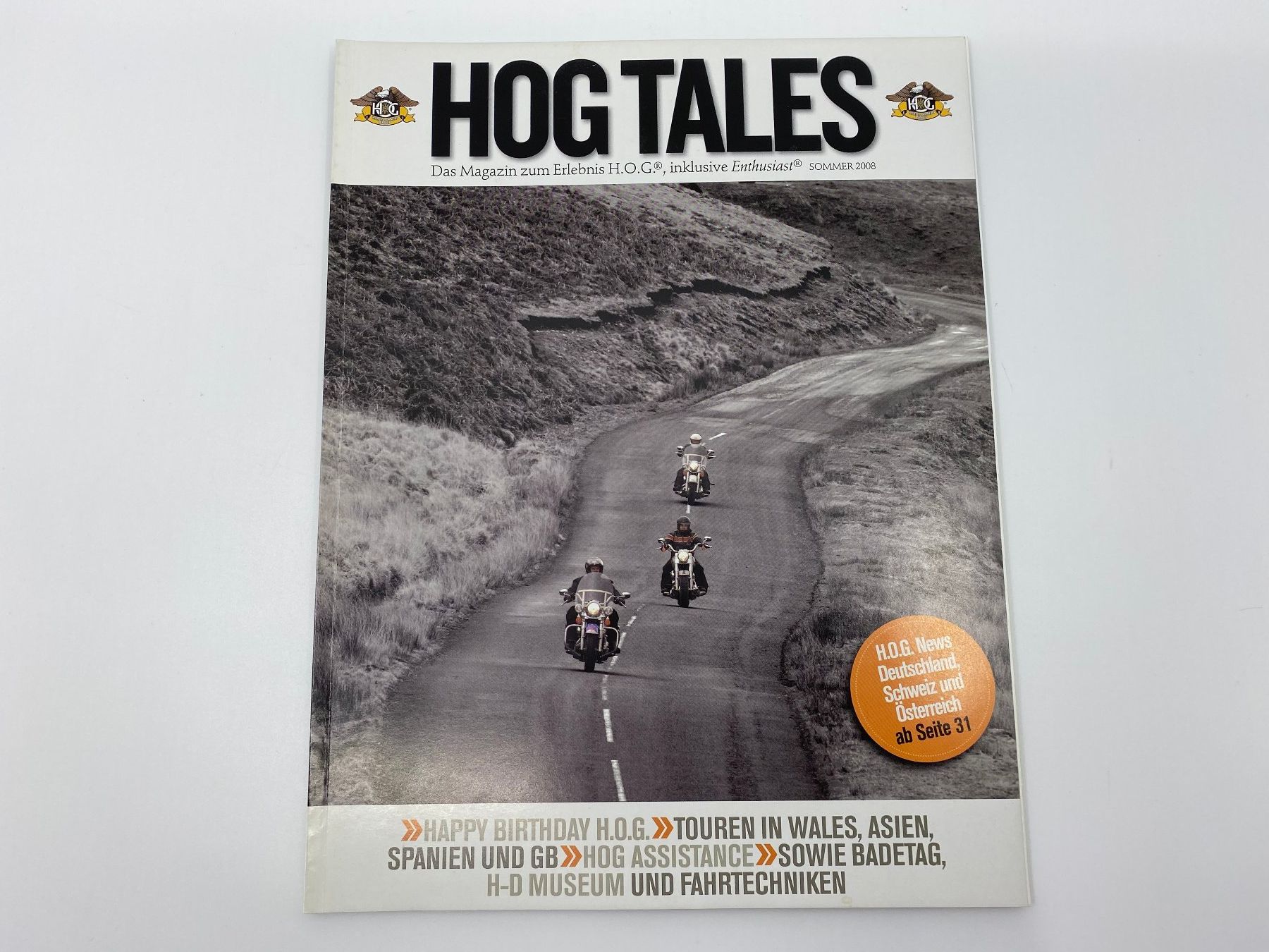 Riviste & Magazine: Harley Owners Group HOG Magazine  HogTailes 2008 – Usato da Langwiesen venduto da Restposten-24 3