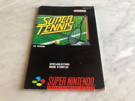 ANLEITUNG SUPER TENNIS FÜR SUPERNINTENDO
