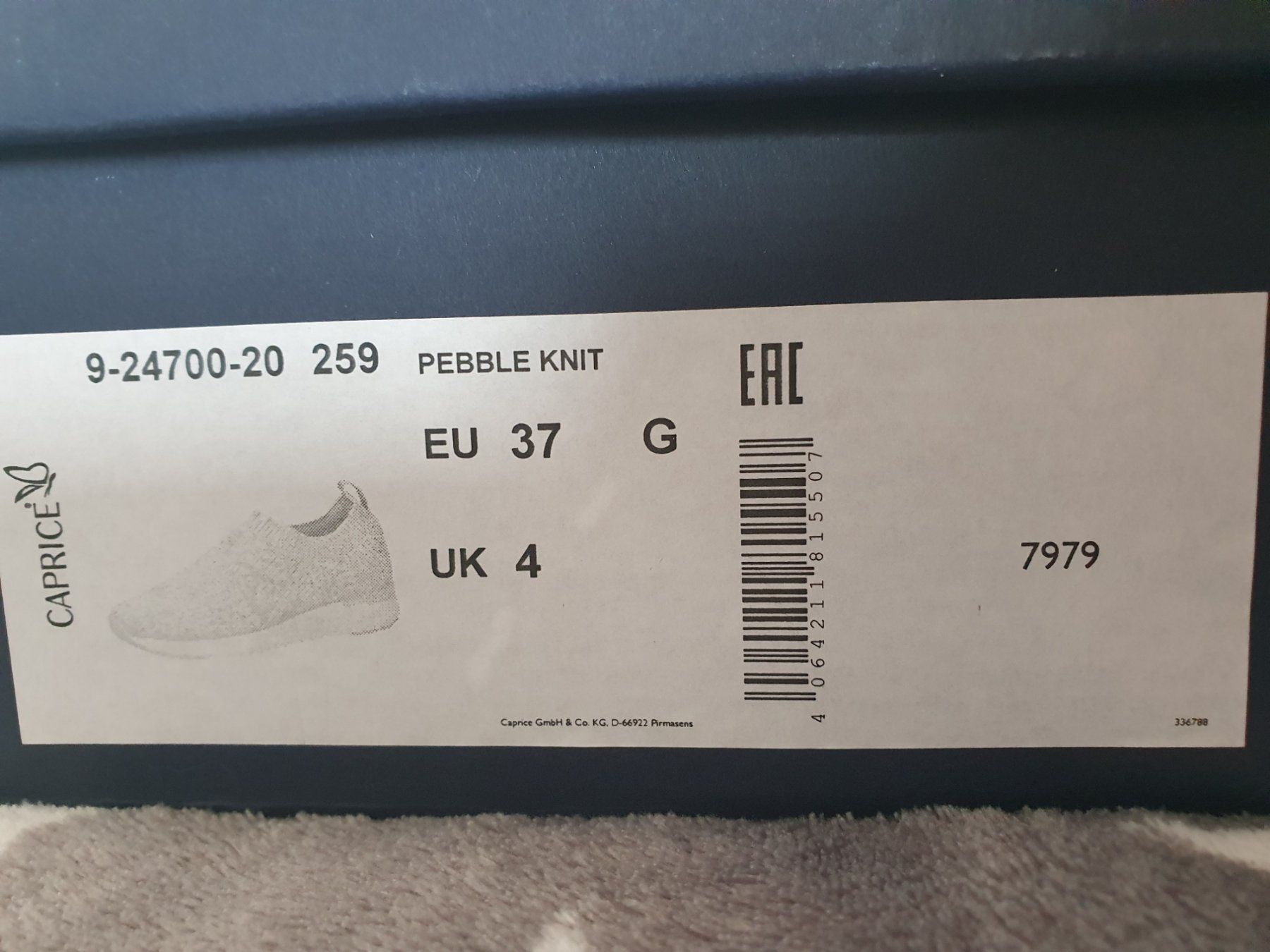 Damenschuhe: Knit Sneakers von Caprice Gr. 37 Hellgrau mit BlingBling – Neu (gemäss Beschreibung) aus Zweidlen von Shubli 4