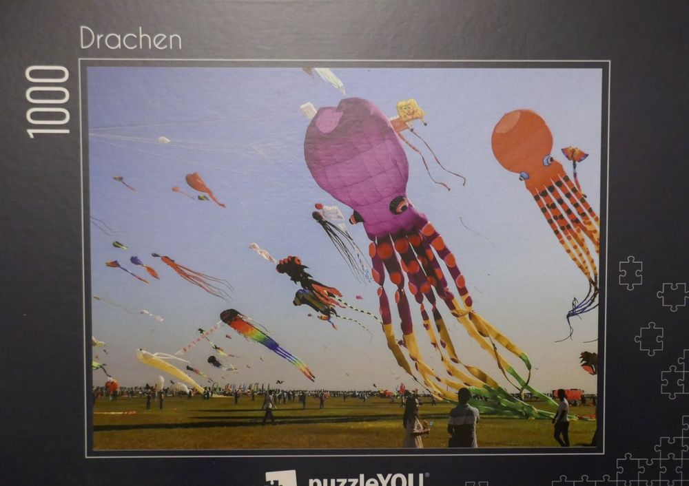 1000 Teile Drachen-Puzzle Für Erwachsene – 70x50 Cm, Rosa Landschaft Mit Geflügeltem Drachen, Staubarm & Anspruchsvoll