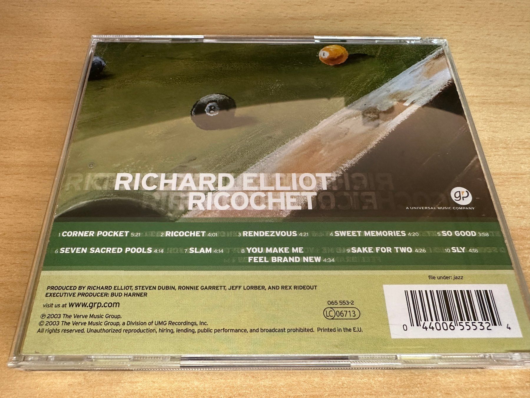 CD: Richard Elliot – Ricochet – Usato da Rikon im Tösstal venduto da Alpenmutz 1