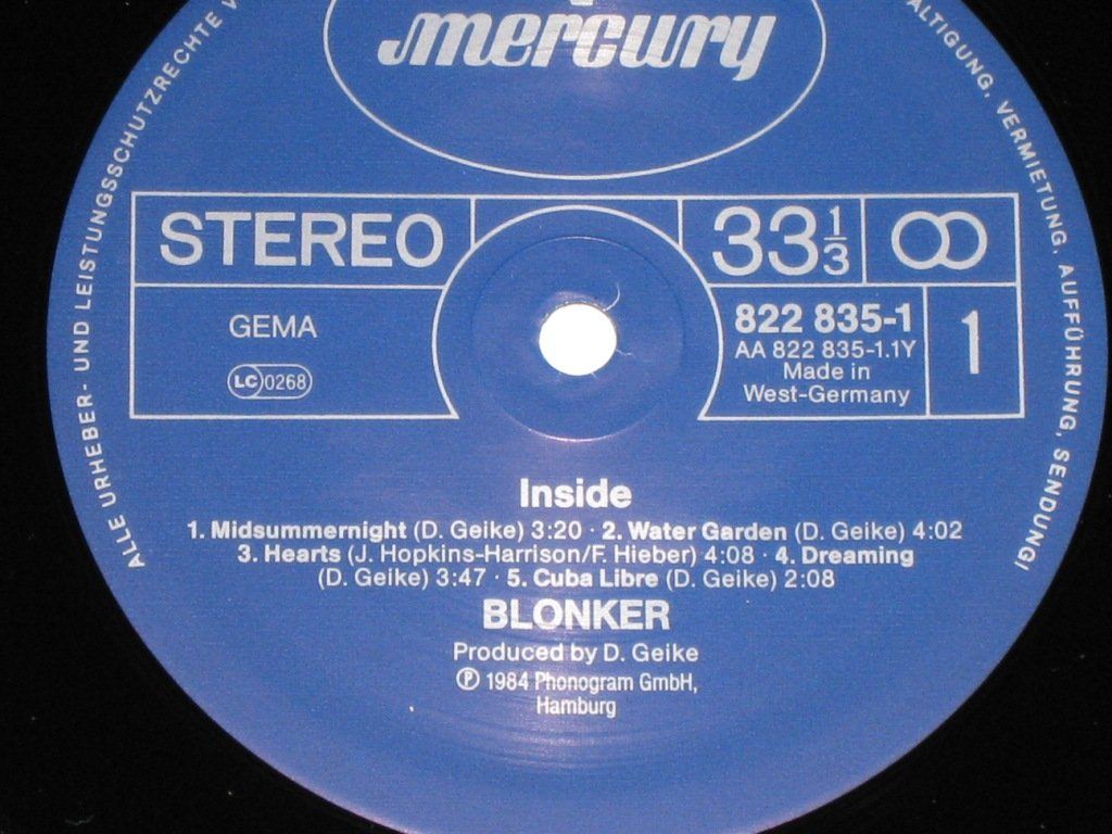 Schallplatten: LP - BLONKER - INSIDE – Gebraucht aus Steckborn von Quo7 1