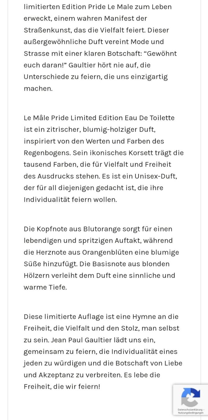 Profumi & Eau de Toilette: Pride Limited Edition eau de Toilette – Nuovo (secondo la descrizione) da Konolfingen venduto da Bio-suisse 2