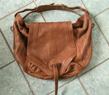 JÉRÔME DREYFUSS : Sac BOB en cuir cognac Lagenlook