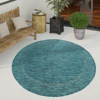 In & - Outdoor Teppich rund NEU Wohnzimmer Balkon Garten