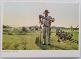 Bundesfeierpostkarte Nr.89 - 1953 - Der Mäher, ungelaufen