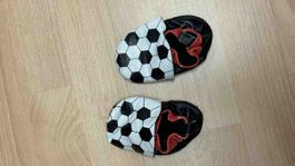 Fussball Pantoffeln Kinder Grösse ca.19 gebraucht
