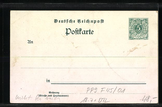 Ganzsachen: Ganzsache PP9F45 /01: Hameln, Rattenfän – Gebraucht aus Berlin von bartko-reher 1