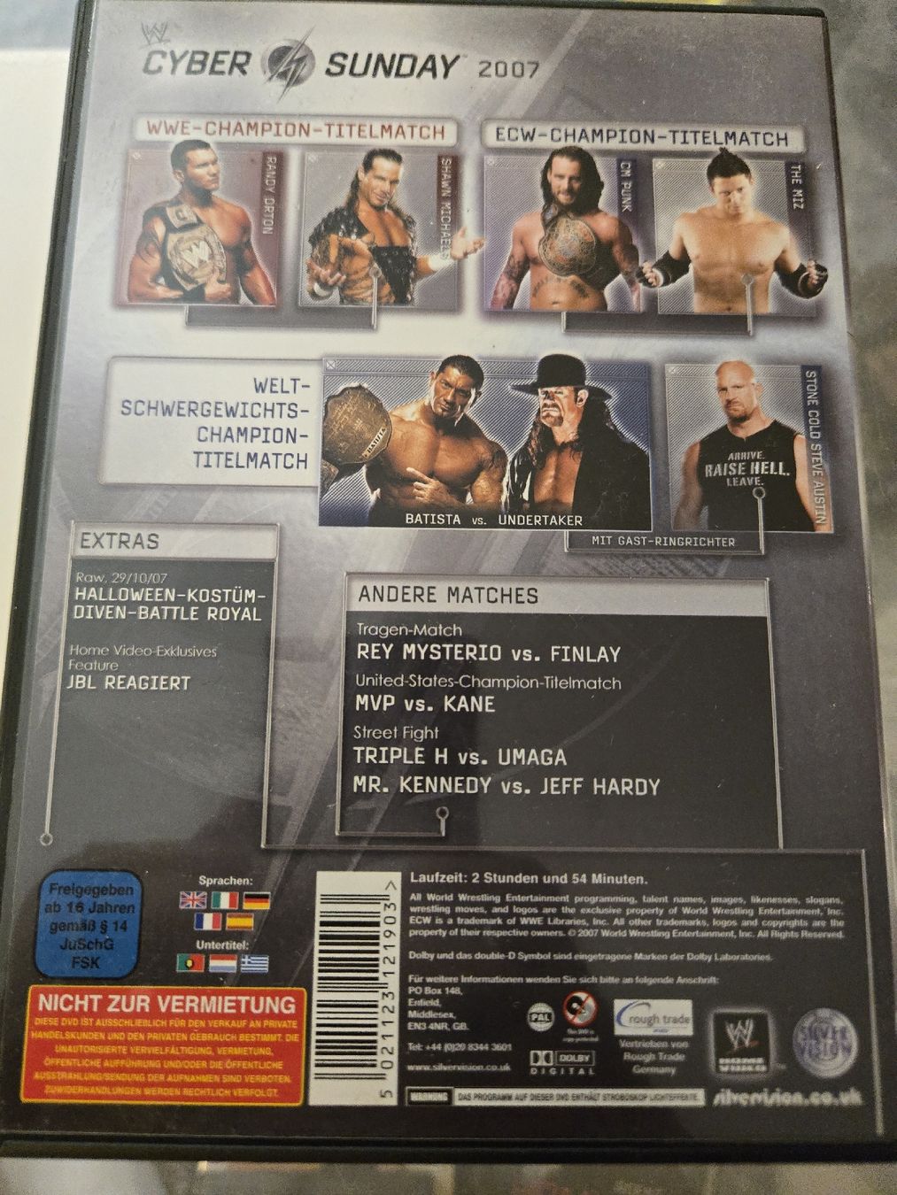 Alle DVDs: WWE Cyber Sunday 2007 DVD – Gebraucht aus Bussigny von Kfdlt 1