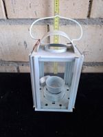 Weisse Laterne Vintage Shabby chic Windlicht Garten Deko ...