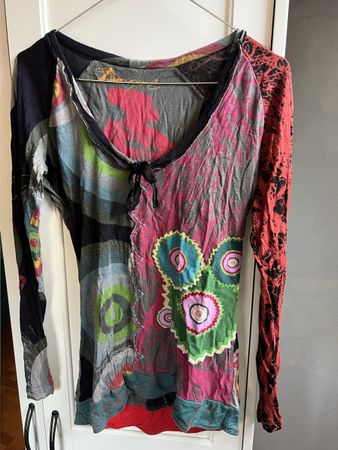 Desigual langarm shirt bunt Grösse M 