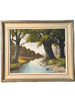 Beautiful nature signed oil painting on canvas