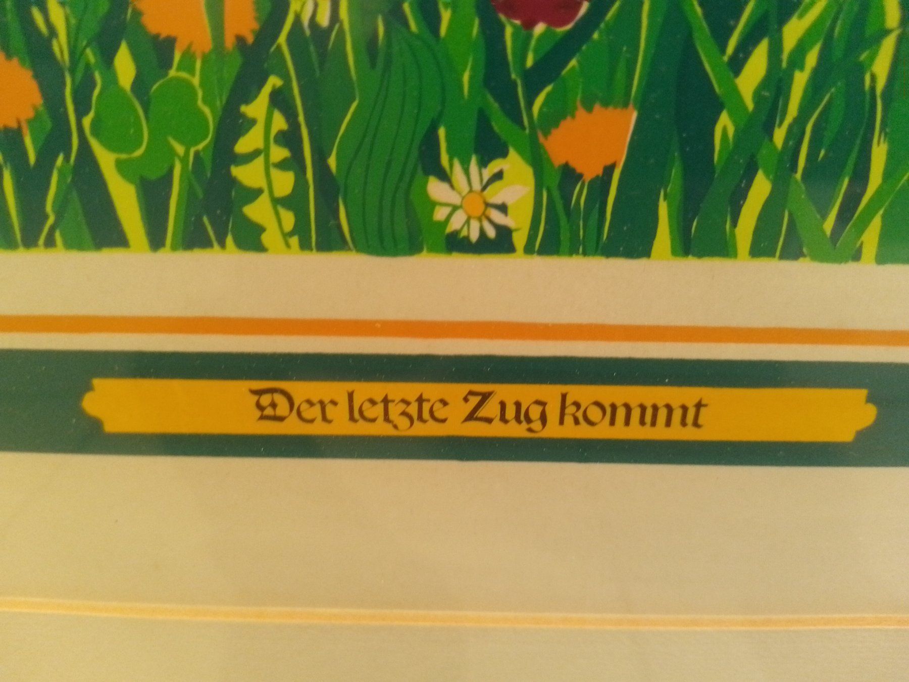 Grafica & Litografie: P. May 1976 the last train – Usato da Egg b. Zürich venduto da egres50 1