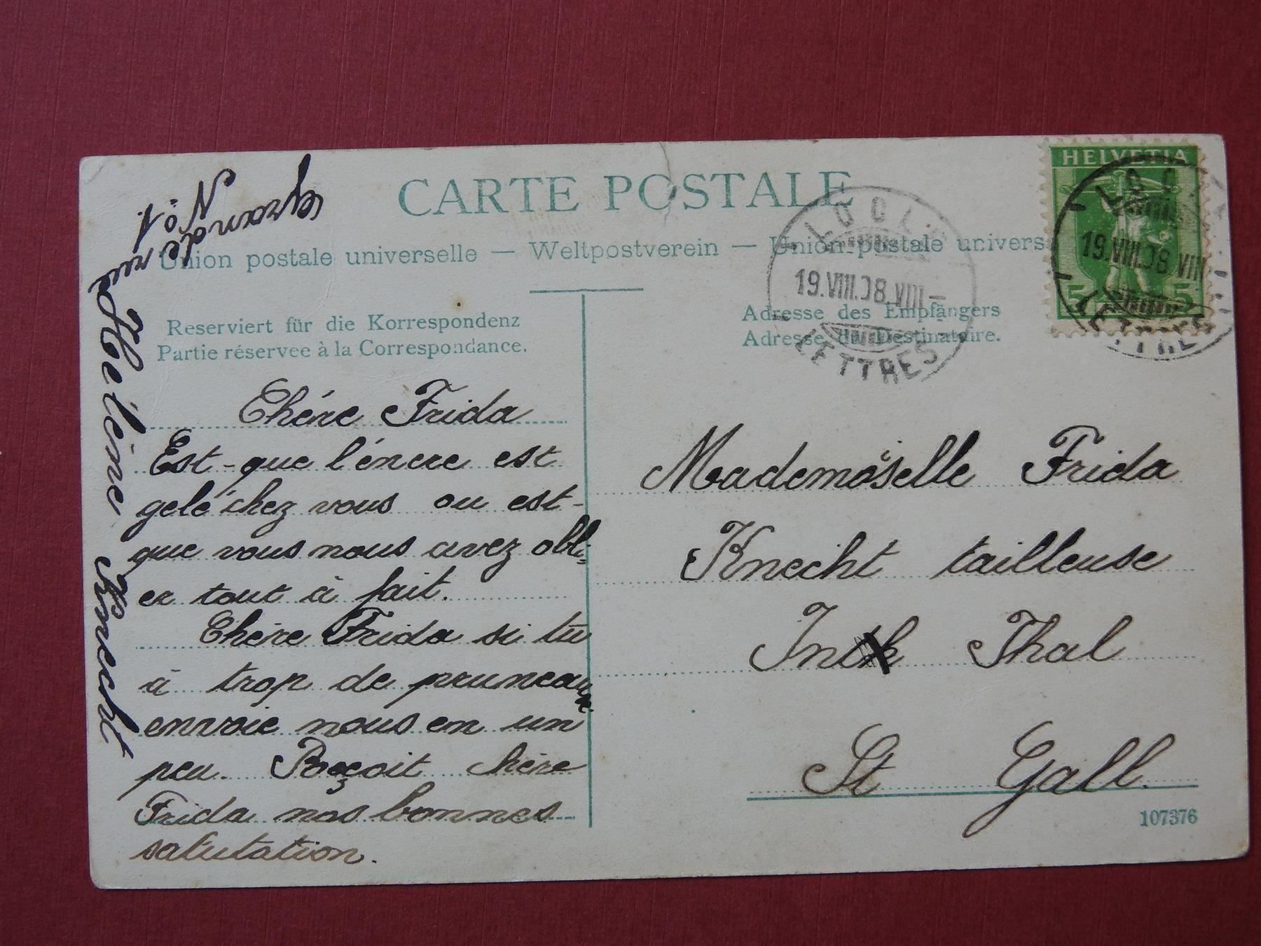 Ansichtskarten: Le Locle Col des Roches – Gebraucht aus Rain von 999-800-K 1