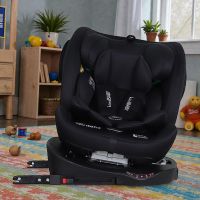 ISOFIX mit Standfuss Autositz iSize 40-150cm R129 BLACK NEU