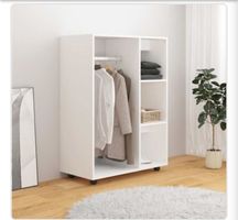 Kleiderschrank Weiß 80x40x110 cm Holzwerkstoff