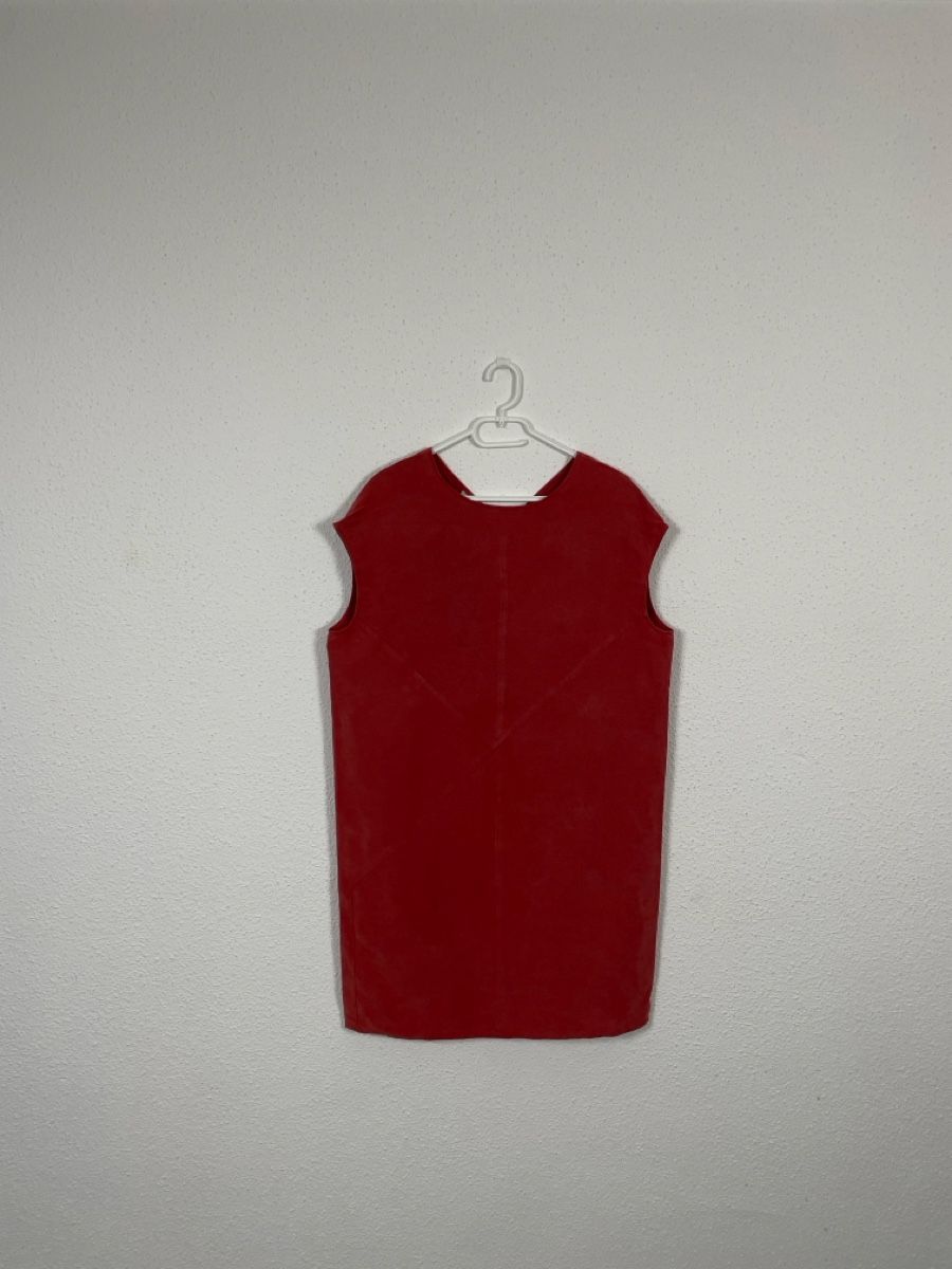 Stefanel Vestiti: Stefanel Oversized Brick Red Linen-Blend Dress – Usato da Knonau venduto da Grapesvintage 7