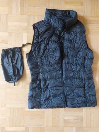 Uniqlo Daunenweste, Schwarz, Grösse S